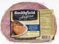 Mängden socker i Anytime favorites maple flavored boneless ham steak