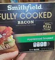 Mängden socker i Smithfield Fully cooked bacon