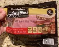 Mängden socker i Smithfield anytime ham
