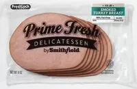 Mängden socker i Prime fresh smoked turkey breast lunchmeat