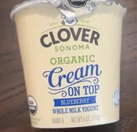Mängden socker i Clover whole milk yougurt