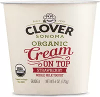 Mängden socker i Clover sonoma organic cream on top whole milk yogurt
