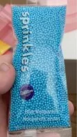 Mängden socker i sprinkles, blue nonpareils