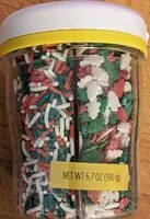 Mängden socker i Holiday Mix Sprinkle Toppers