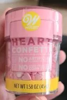 Mängden socker i Wilton Heart Confetti Sprinkles