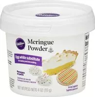 Mängden socker i Meringue powder