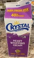 Mängden socker i Heavy whipping cream