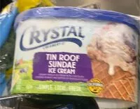Mängden socker i Crystal icrram tin roof sundae