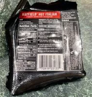 Mängden socker i Hot italian fresh ground sausage