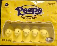 Mängden socker i Marshmallow peeps yellow chicks