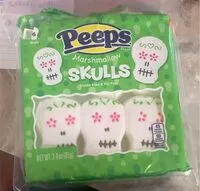 Mängden socker i Peeps marshmallow skulls