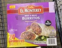 Mängden socker i Beef And bean burritos