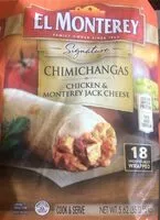 Mängden socker i Chicken and Monterey Jack Cheese Chimichangas