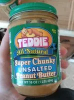 Mängden socker i Peanut butter super chunky unsalted all natural