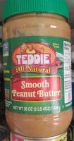 Mängden socker i Teddies All Natural Smooth Peanut Butter