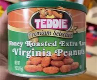 Mängden socker i Honeys roasted Extra Large Virginia Peanuts