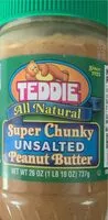 Mängden socker i Teddie All Natural Peanutbutter