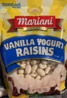 Mängden socker i Vanilla Yogurt Raisins