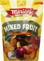 Mängden socker i Mixed fruit value