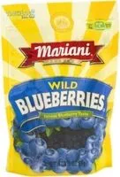 Mängden socker i Dried wild blueberries