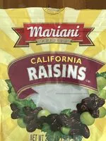 Mängden socker i California Raisins