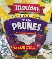 Mängden socker i Pitted dried prunes