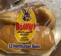 Mängden socker i Bunny Enriched Hamburger Buns