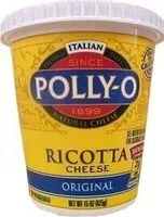 Mängden socker i Polly o original ricotta cheese