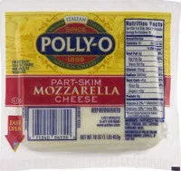 Mängden socker i Polly o part skim mozzarella cheese