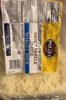 Mängden socker i Sheredded low-moisture mozzarella cheese