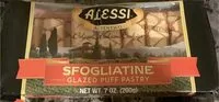 Mängden socker i Sfogliatine glased puff pastry