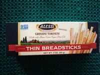 Mängden socker i Thin breadsticks