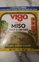 Mängden socker i Miso soup and dip mix