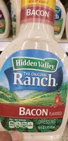 Mängden socker i Hidden Valley Ranch Dressing Bacon
