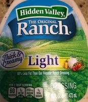 Mängden socker i Original ranch light salad dressing & topping