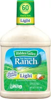 Mängden socker i Original ranch light salad dressing & topping gluten free