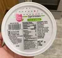 Mängden socker i Sprinkles Red and White