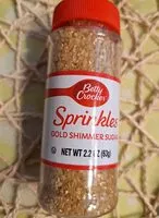 Mängden socker i CAT KA Betty Crocker Sprinkles GOLD SHIMMER SUGAR NET WT 2.2 CZ (630),