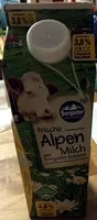 Mängden socker i frische Alpen Milch