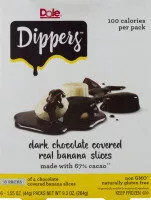 Mängden socker i Dark chocolate covered real banana slices