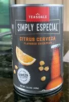 Mängden socker i Citrus Cerveza Flavored Chickpeas