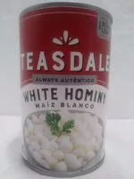 Mängden socker i White Hominy (Maiz Blanco)