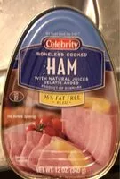 Mängden socker i Boneless cooked ham