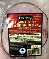 Mängden socker i Black Forest Healthy Smoked Ham Water added