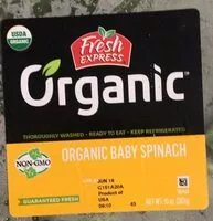 Mängden socker i Organic Baby Spinach