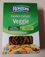 Mängden socker i Ronzoni, garden delight,trio italiano enriched carrot, tomato & spinach pasta