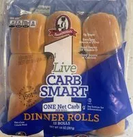 Mängden socker i Live carb smart dinner rolls