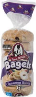 Mängden socker i Cinnamon Raisin Bagels