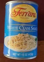 Mängden socker i White clam sauce