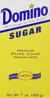 Mängden socker i Domino granulated pure cane white sugarbox